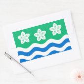 Vlag van Cumberland rechthoekige sticker (Envelop)