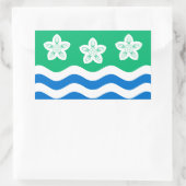 Vlag van Cumberland rechthoekige sticker (Tas)