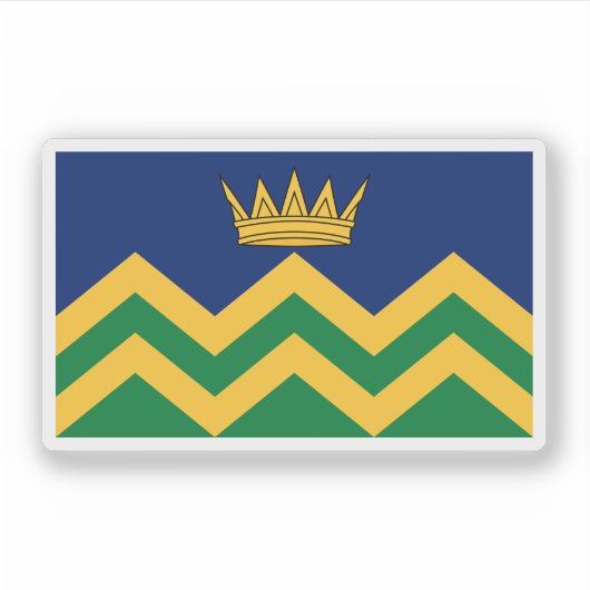 Vlag van Cumbria (vanaf 2025) Sticker (Voorkant)