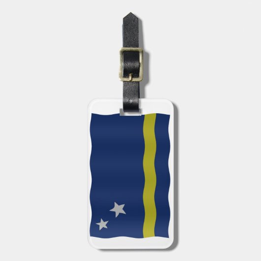 vlag van Curaçao Bagagelabel (Voorkant verticaal)