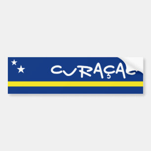 Vlag van Curaçao Bumpersticker