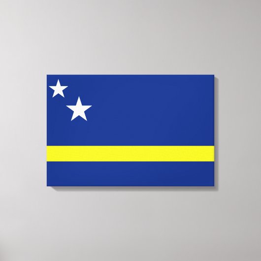 Vlag van Curaçao Canvas Afdruk (Voorkant)