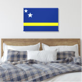 Vlag van Curaçao Canvas Afdruk (Insitu (Slaapkamer))