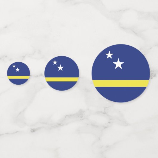 vlag van Curaçao Confetti (Achterkanten)