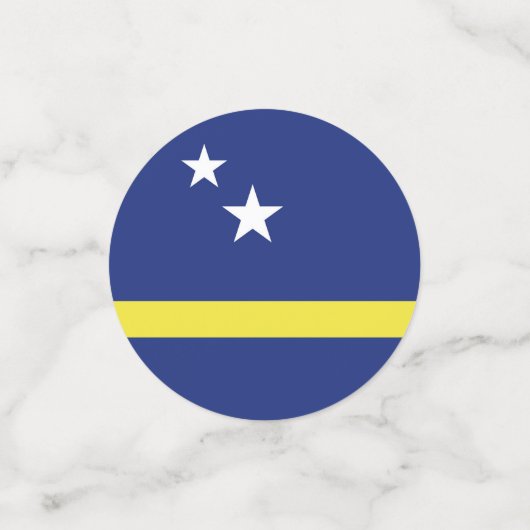 vlag van Curaçao Confetti (Kleine voorkant)
