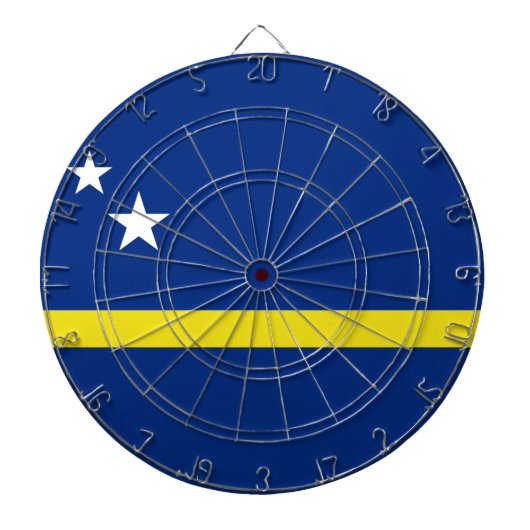 Vlag van Curaçao Dartbord (Voorkant)