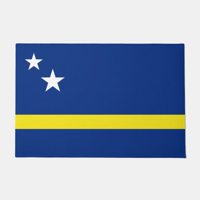 Vlag van Curaçao Deurmat (Voorkant)