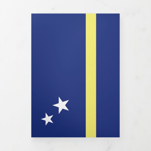 vlag van Curaçao Drieluik Kaart (Cover)