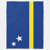 Vlag van Curaçao Fleece Deken (Voorkant)
