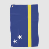 vlag van Curaçao Golfhanddoek (Voorkant)