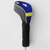 Vlag van Curaçao Golfheadcover (Schuin)