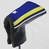Vlag van Curaçao Golfheadcover (3/4 voorkant)