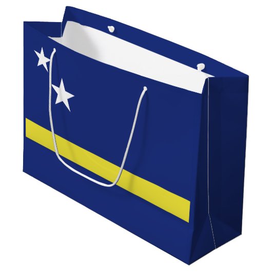 vlag van Curaçao Groot Cadeauzakje (Voorkant Gekanteld)