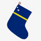 Vlag van Curaçao Grote Kerstsok (Voorkant (Hangend))