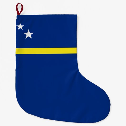 Vlag van Curaçao Grote Kerstsok (Voorkant)