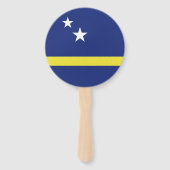 vlag van Curaçao Handwaaier (Achterkant)