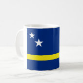 Vlag van Curaçao Koffiemok (Voorkant links)