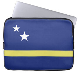 vlag van Curaçao Laptop Sleeve