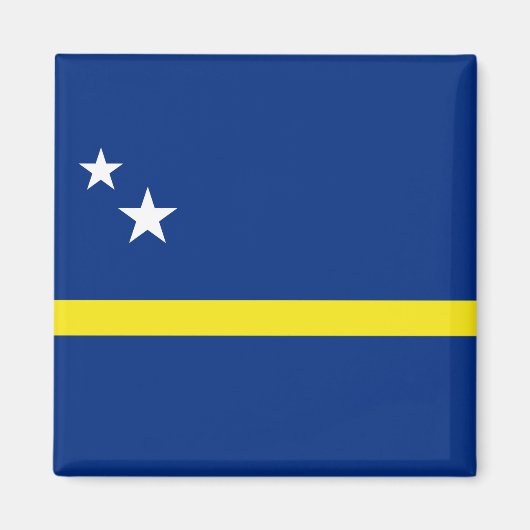 Vlag van Curaçao Magneet (Voorkant)