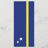 vlag van Curaçao Menu (Achterkant)