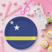 vlag van Curaçao Papieren Bordje (Feest)