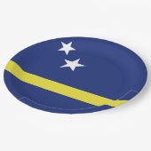 vlag van Curaçao Papieren Bordje (Gekanteld)