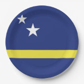 vlag van Curaçao Papieren Bordje (Voorkant)