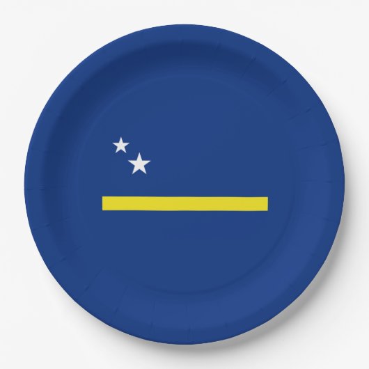 Vlag van Curaçao Papieren Bordje (Voorkant)