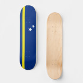Vlag van Curaçao Persoonlijk Skateboard (Voorkant)