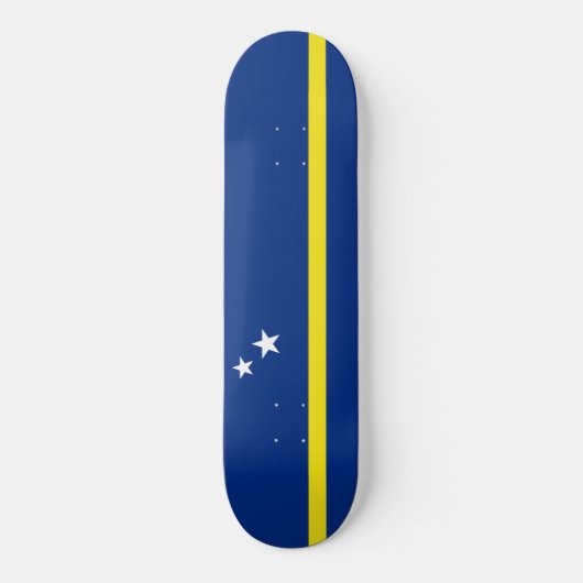 Vlag van Curaçao Persoonlijk Skateboard (Voorkant)