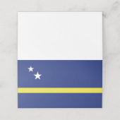 vlag van Curaçao Plaatskaartje (Buitenkant ongevouwen)
