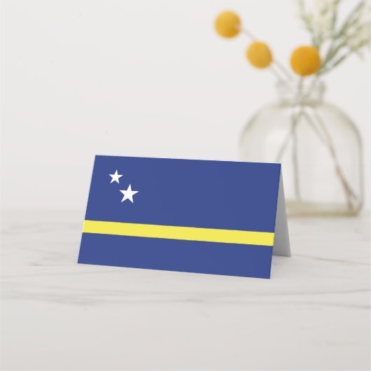 vlag van Curaçao Plaatskaartje (Voorkant)