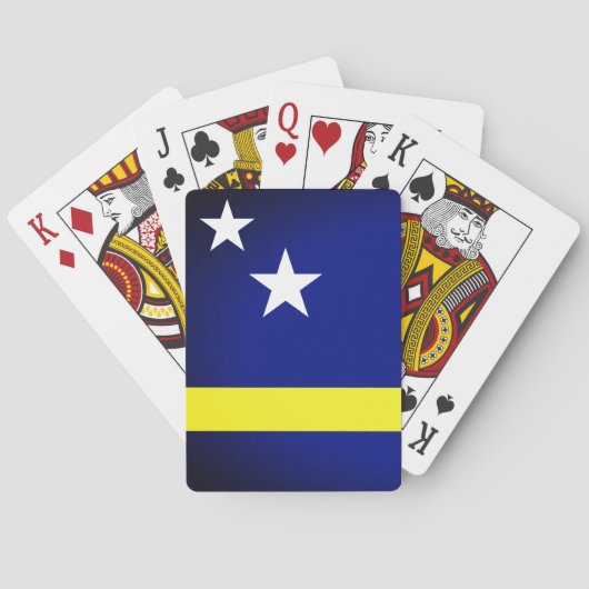 Vlag van Curaçao Pokerkaarten (Achterkant)