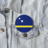 vlag van Curaçao Ronde Button 7,6 Cm (In situ)