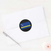 Vlag van Curaçao Ronde Sticker (Envelop)