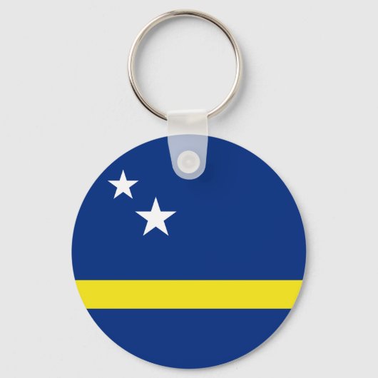 Vlag van Curaçao Sleutelhanger (Voorkant)