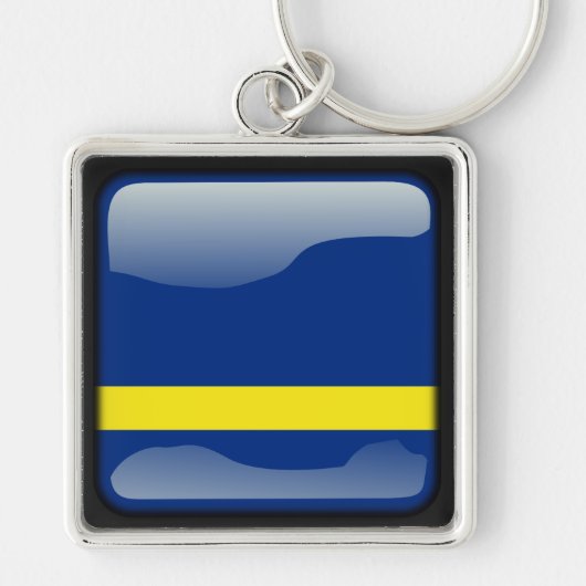 Vlag van Curaçao Sleutelhanger (Voorkant)