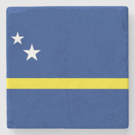 Vlag van Curaçao Stenen Onderzetter