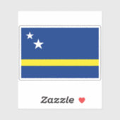 Vlag van Curaçao Sticker (Vel)