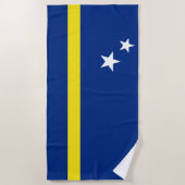 Vlag van Curaçao Strandlaken (Voorkant)