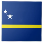 Vlag van Curaçao Tegeltje (Voorkant)