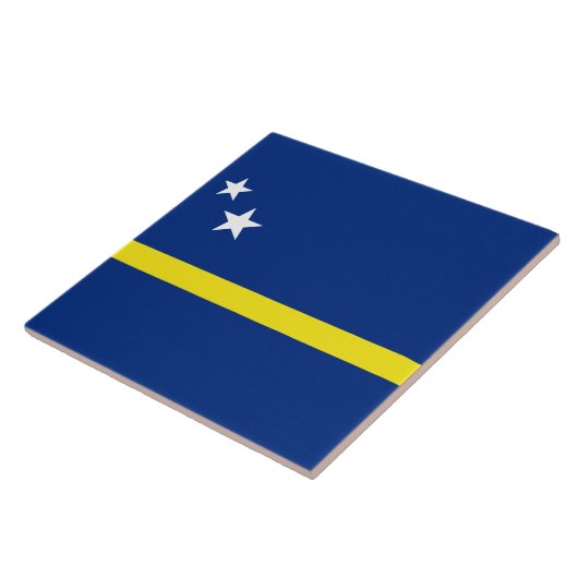 Vlag van Curaçao Tegeltje (Zijkant)