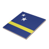 vlag van Curaçao Tegeltje (Zijkant)