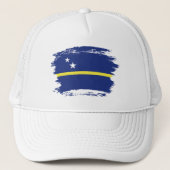vlag van Curaçao Trucker Pet (Voorkant)