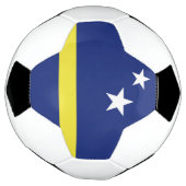 vlag van Curaçao Voetbal (Gedraaid)