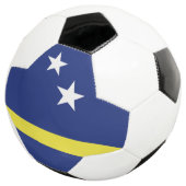 vlag van Curaçao Voetbal (Drie kwart)