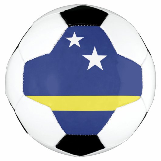 vlag van Curaçao Voetbal (Voorkant)