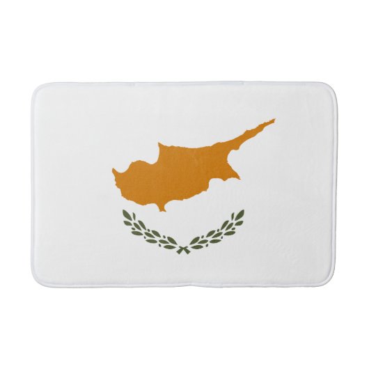 Vlag van Cyprus Badmat (Voorkant)