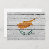 Vlag van Cyprus Briefkaart (Voorkant / Achterkant)