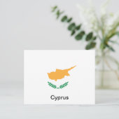 Vlag van Cyprus Briefkaart (Staand voorkant)